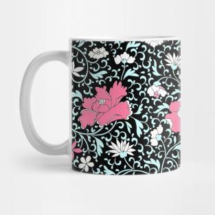 Pink Floral Design Mug